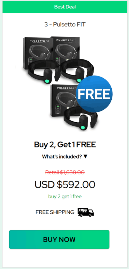 Pulsetto offer price 
